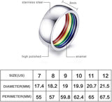 Rainbow inner Pride Ring